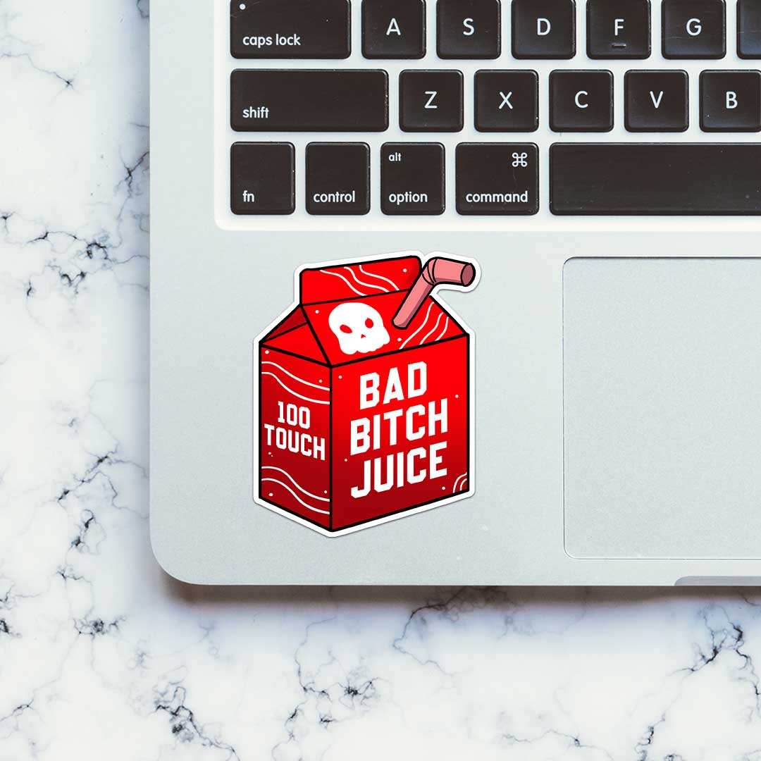 Bad Bitch Juice Sticker waterproof vinyl decal for laptop, bike, car & bottle