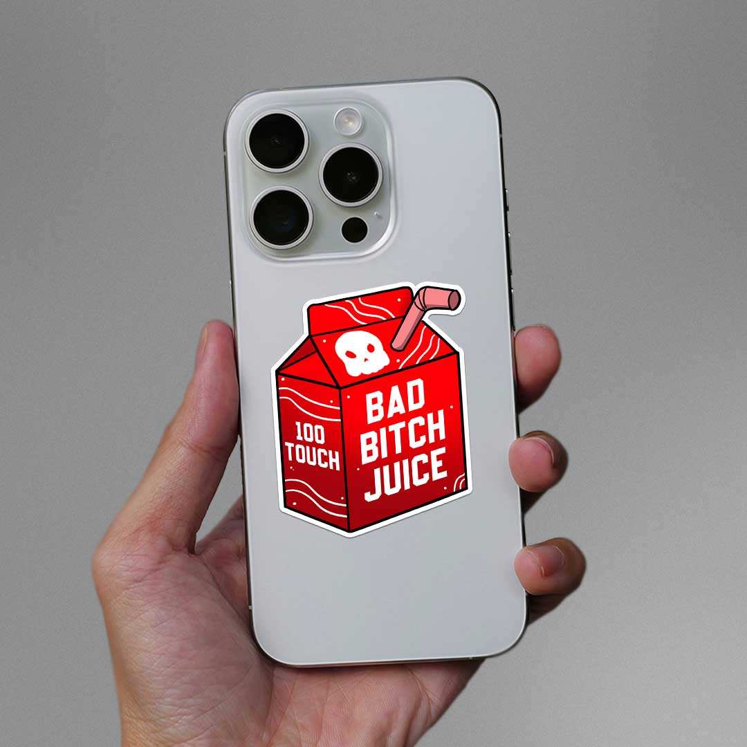 Bad Bitch Juice Sticker waterproof vinyl decal for laptop, bike, car & bottle