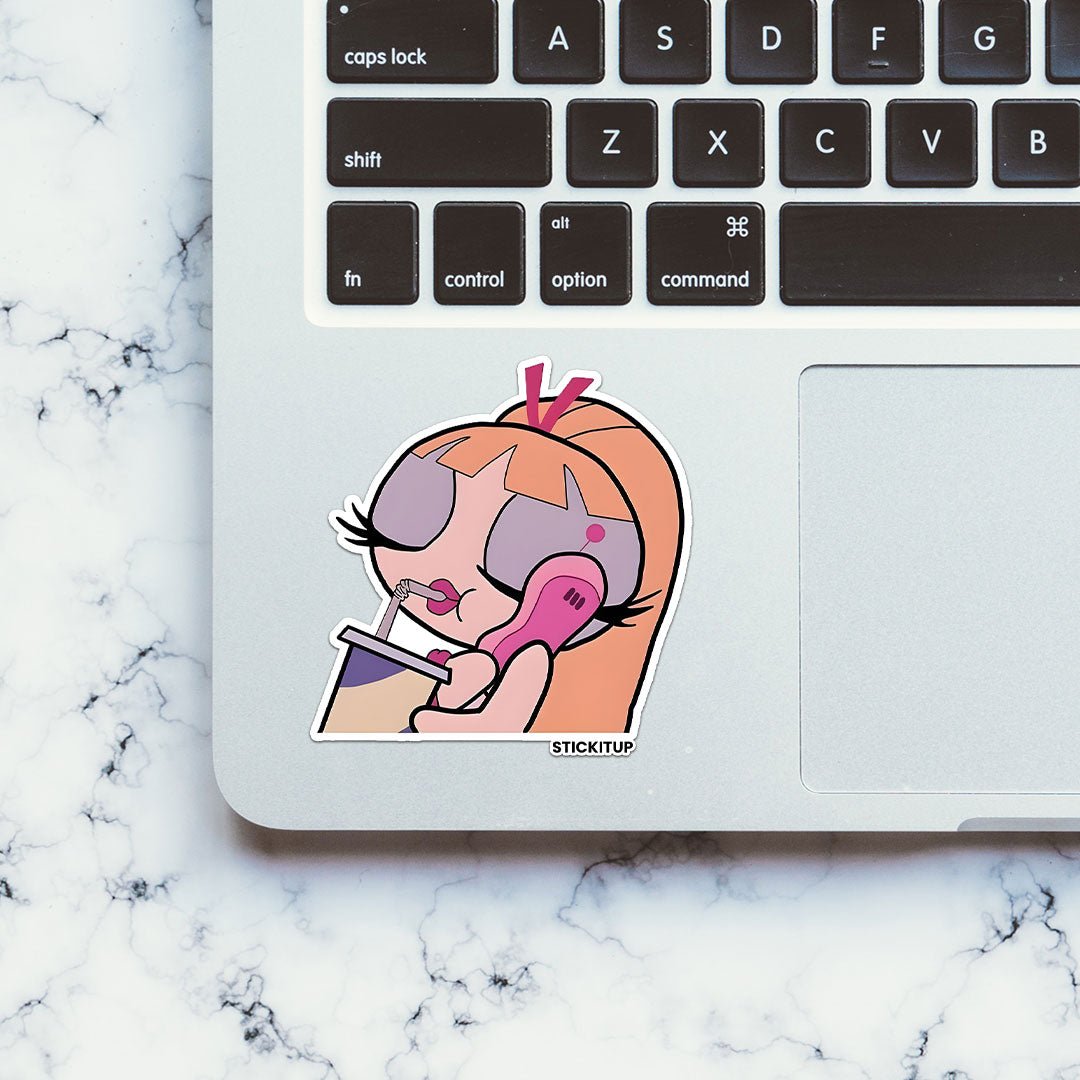 BAD BLOSSOM Sticker waterproof vinyl decal for laptop, bike, car & bottle