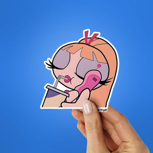 BAD BLOSSOM Sticker waterproof vinyl decal for laptop, bike, car & bottle