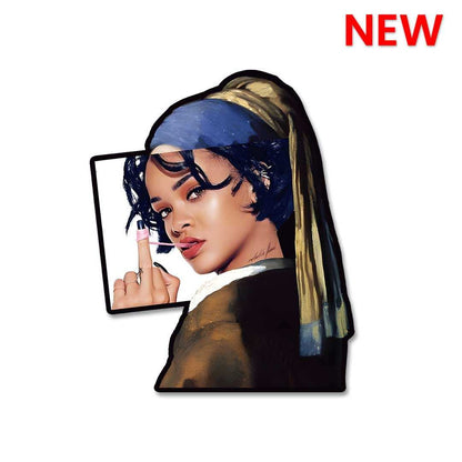 Bad Gal Ri Sticker waterproof vinyl decal for laptop, bike, car & bottle