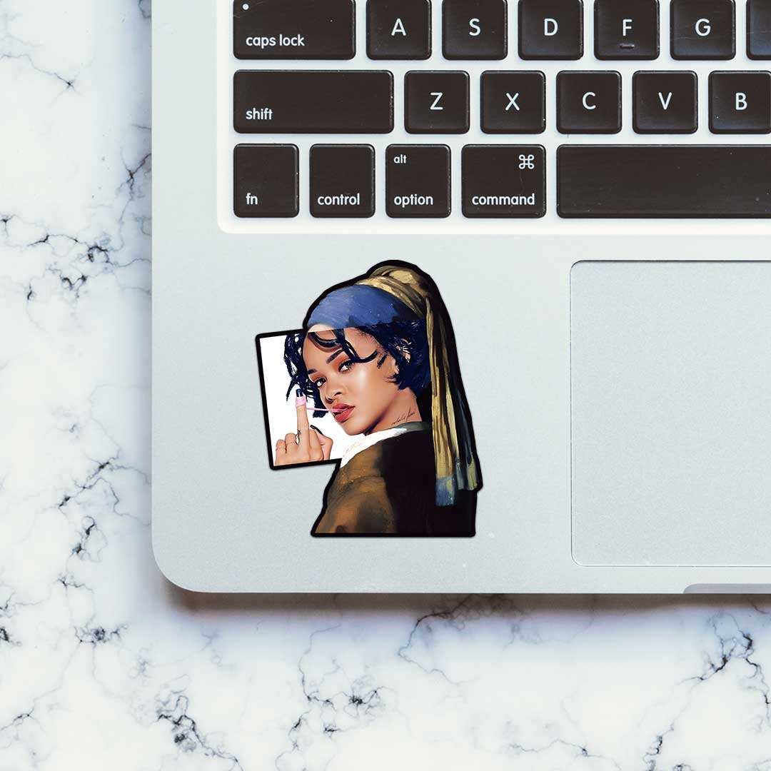 Bad Gal Ri Sticker waterproof vinyl decal for laptop, bike, car & bottle