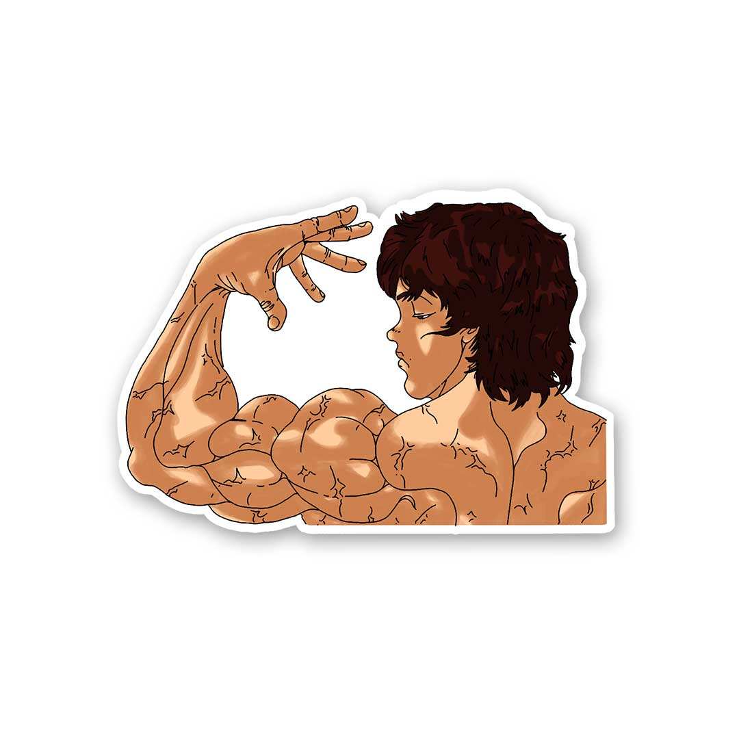 Baki Back Sticker - STICK IT UP