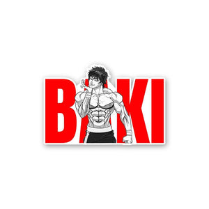 Baki Sticker waterproof vinyl decal for laptop, bike, car & bottle