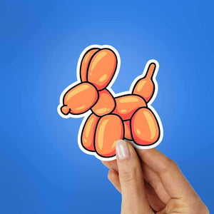 Balloon Dog Sticker waterproof vinyl decal for laptop, bike, car & bottle