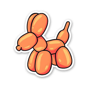 Balloon Dog Sticker waterproof vinyl decal for laptop, bike, car & bottle