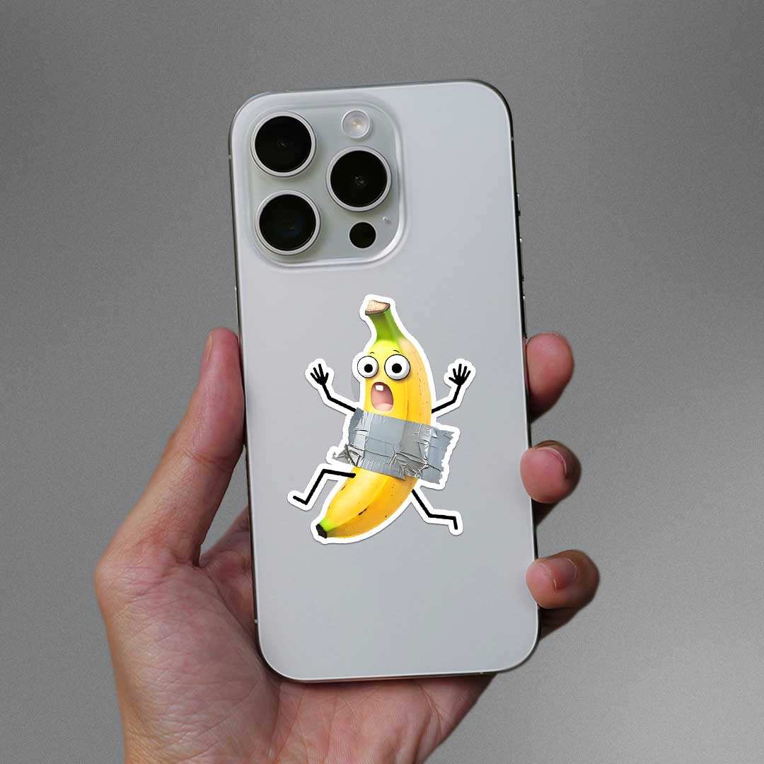 Banana Sticker waterproof vinyl decal for laptop, bike, car & bottle