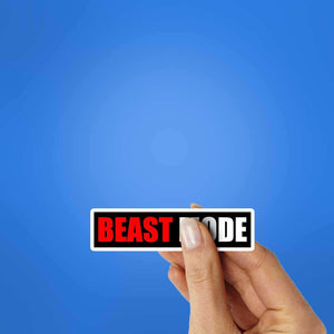 Beast Mode Sticker waterproof vinyl decal for laptop, bike, car & bottle