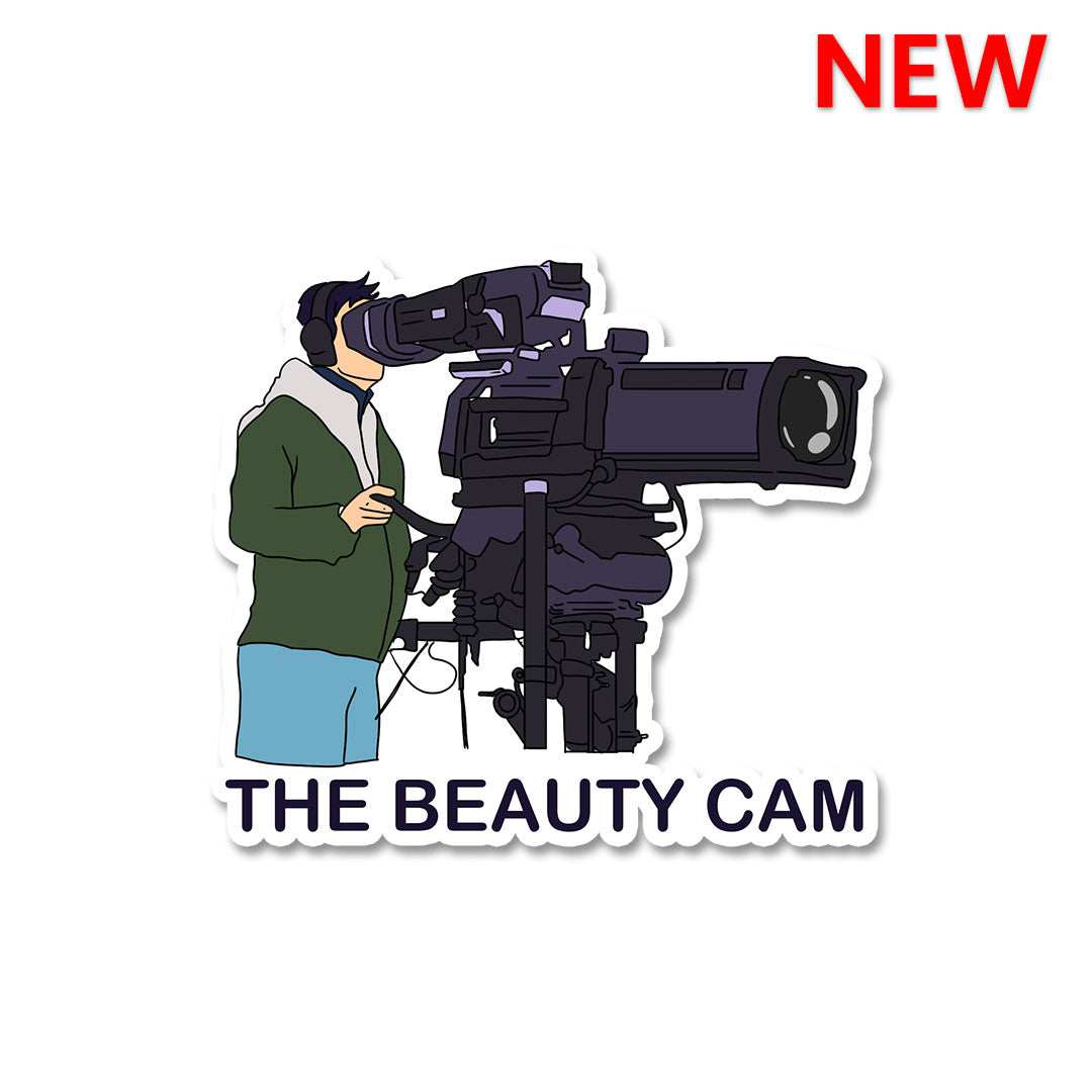 Beauty cam Sticker waterproof vinyl decal for laptop, bike, car & bottle