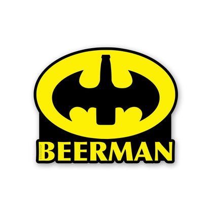Beerman Sticker waterproof vinyl decal for laptop, bike, car & bottle