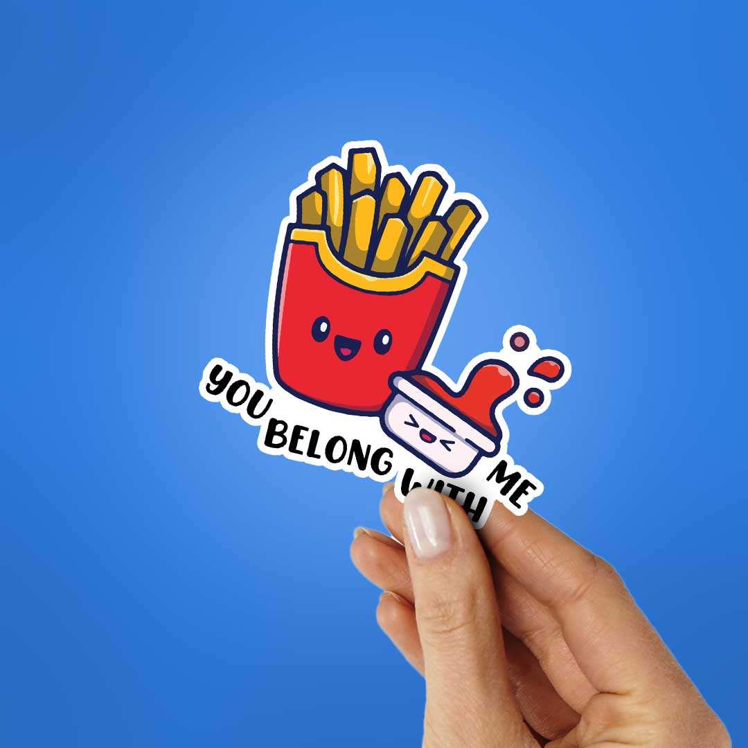 Belong With Me Sticker waterproof vinyl decal for laptop, bike, car & bottle