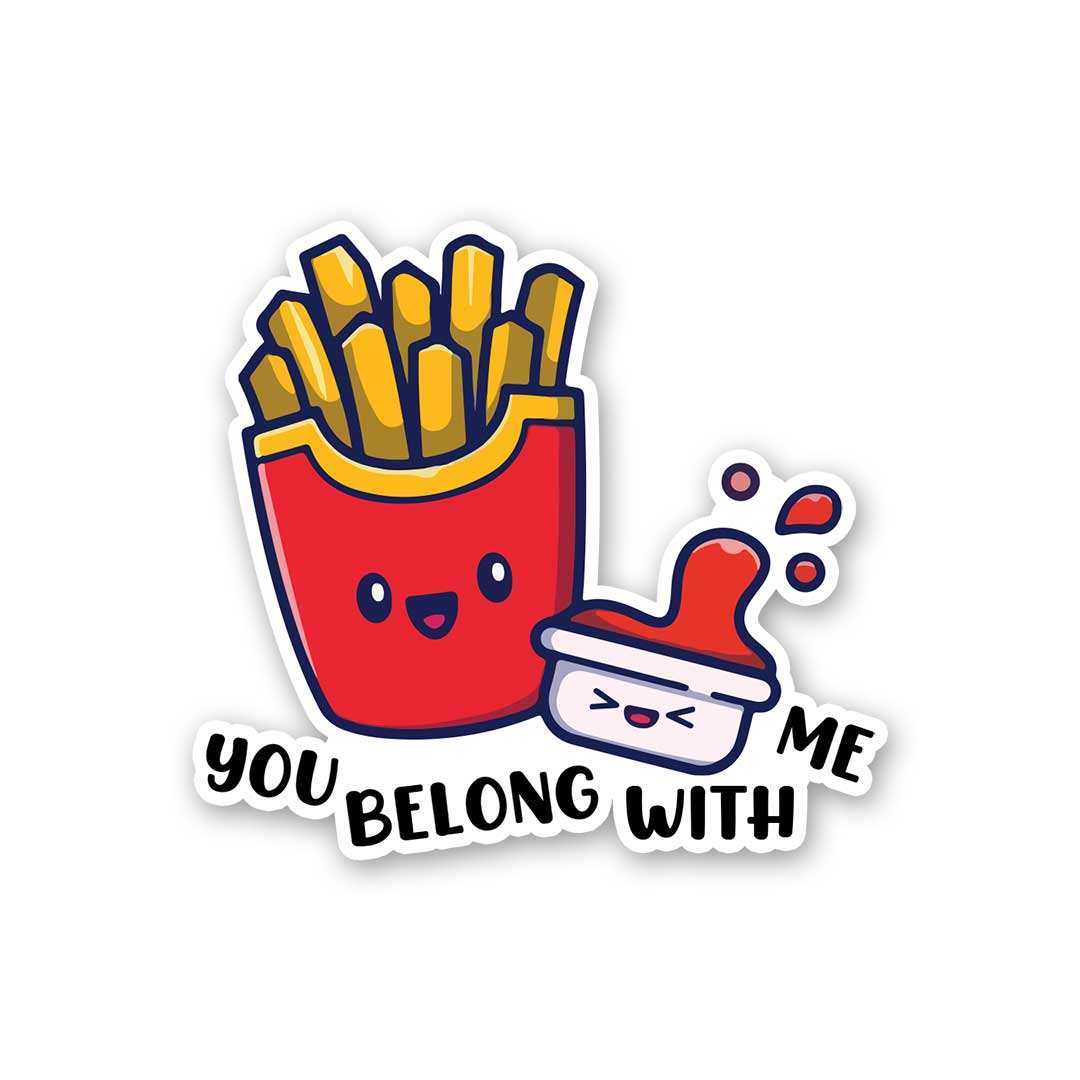 Belong With Me Sticker waterproof vinyl decal for laptop, bike, car & bottle