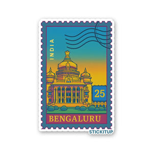 BENGALURU STAMP Sticker waterproof vinyl decal for laptop, bike, car & bottle