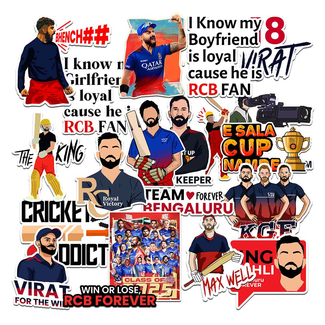 Bengaluru Sticker Pack [20 Sticker] waterproof vinyl decal for laptop, bike, car & bottle