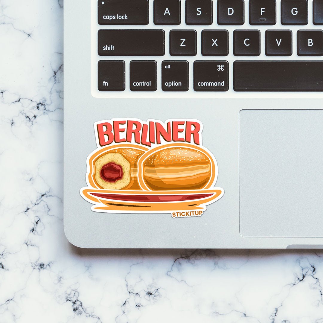 BERLINER Sticker waterproof vinyl decal for laptop, bike, car & bottle