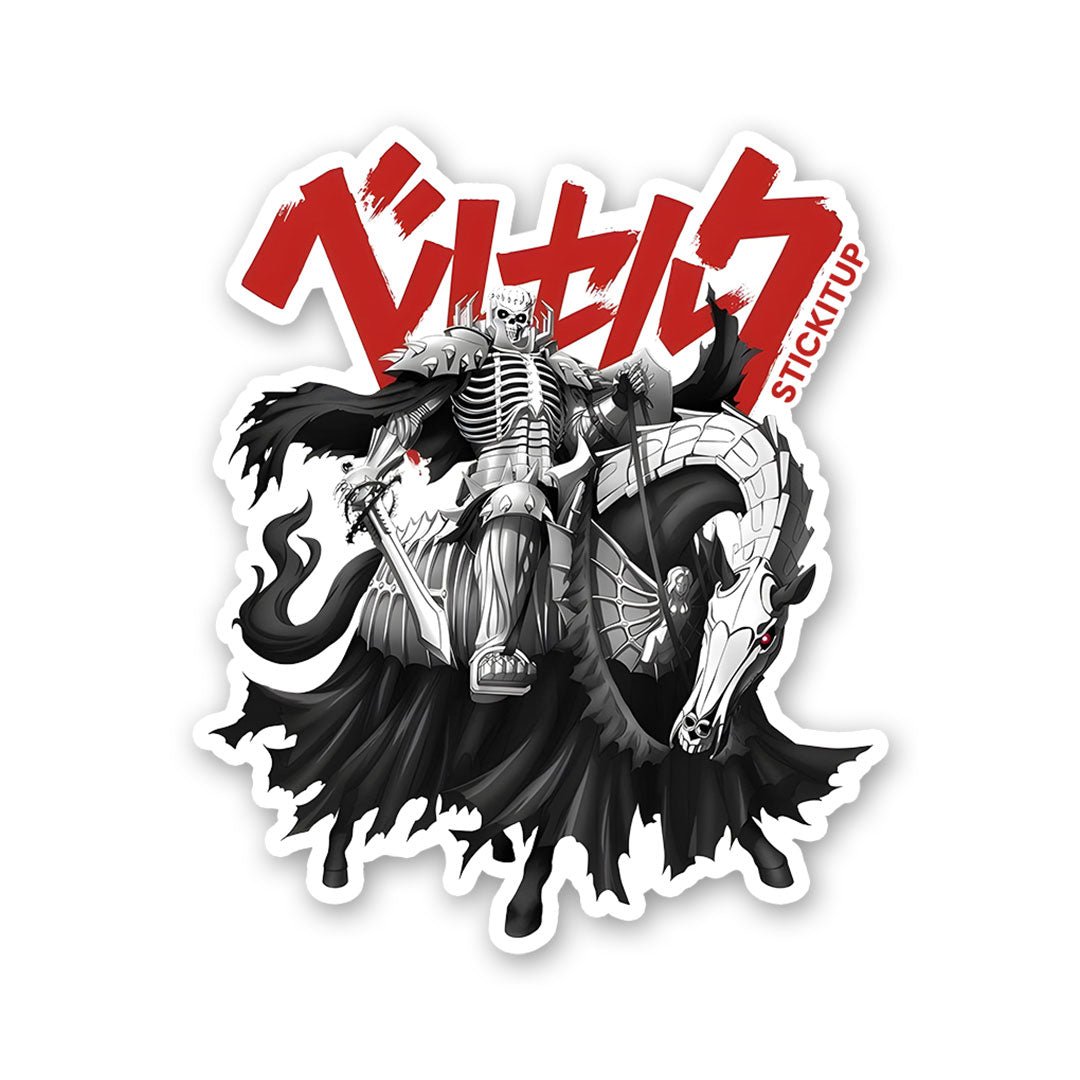 BERSERK SKULL KNIGHT Sticker waterproof vinyl decal for laptop, bike, car & bottle