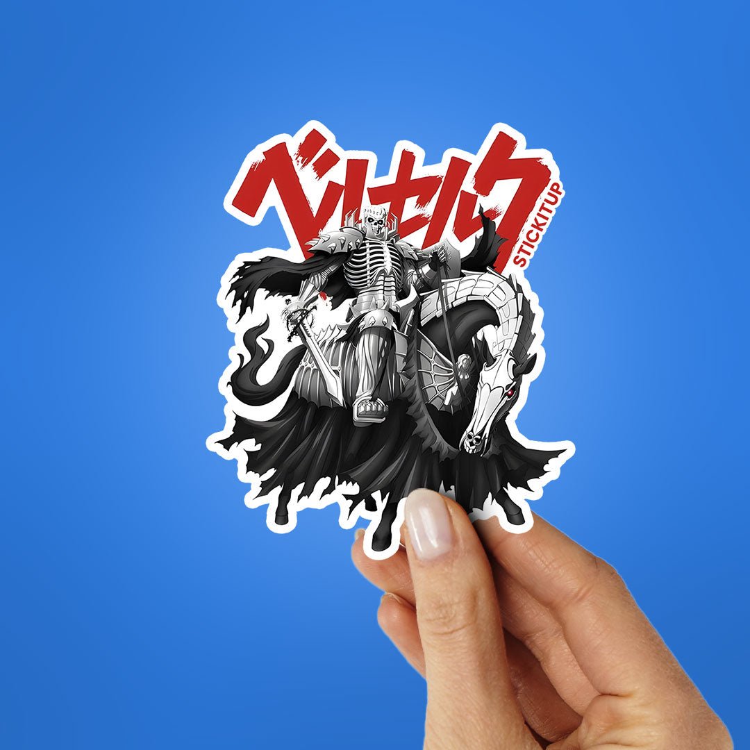 BERSERK SKULL KNIGHT Sticker waterproof vinyl decal for laptop, bike, car & bottle