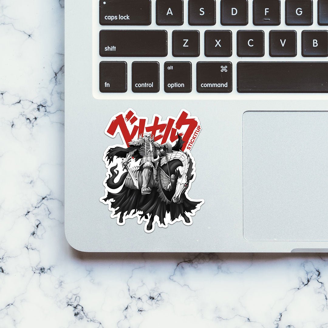 BERSERK SKULL KNIGHT Sticker waterproof vinyl decal for laptop, bike, car & bottle