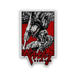 Berserker Black Glitter Sticker waterproof vinyl decal for laptop, bike, car & bottle