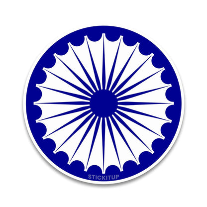 Bharat Chakra Bumper Sticker - STICK IT UP