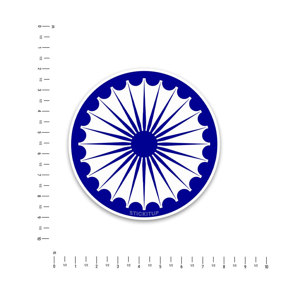 Bharat Chakra Bumper Sticker - STICK IT UP