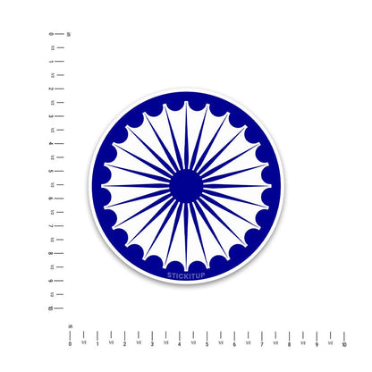 Bharat Chakra Bumper Sticker - STICK IT UP