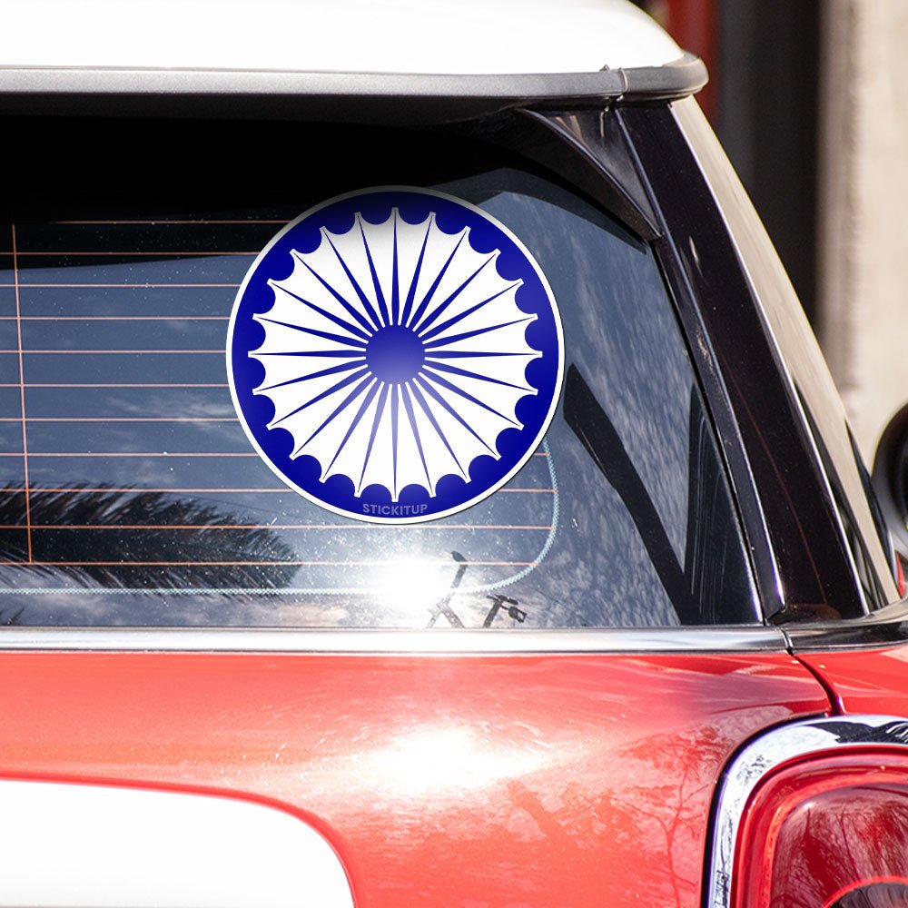 Bharat Chakra Bumper Sticker - STICK IT UP