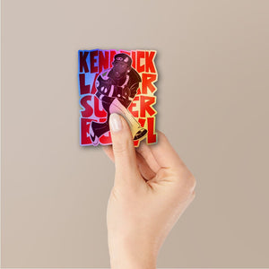 Big Game Sunday Holographic Stickers - Holographic stickers | STICK IT UP