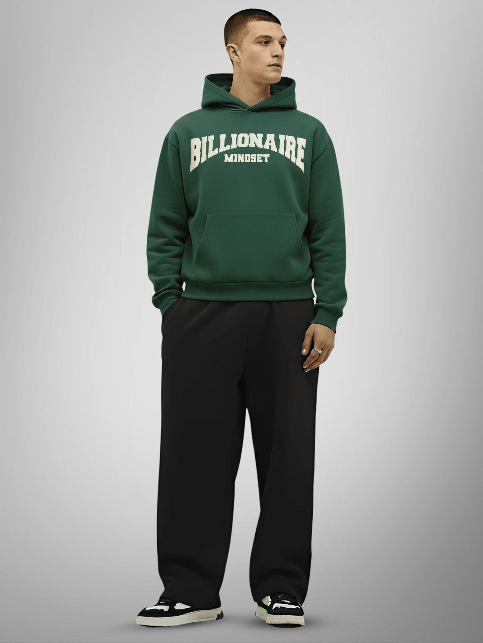 BILLIONAIRE MINDSET HOODIE waterproof vinyl decal for laptop, bike, car & bottle