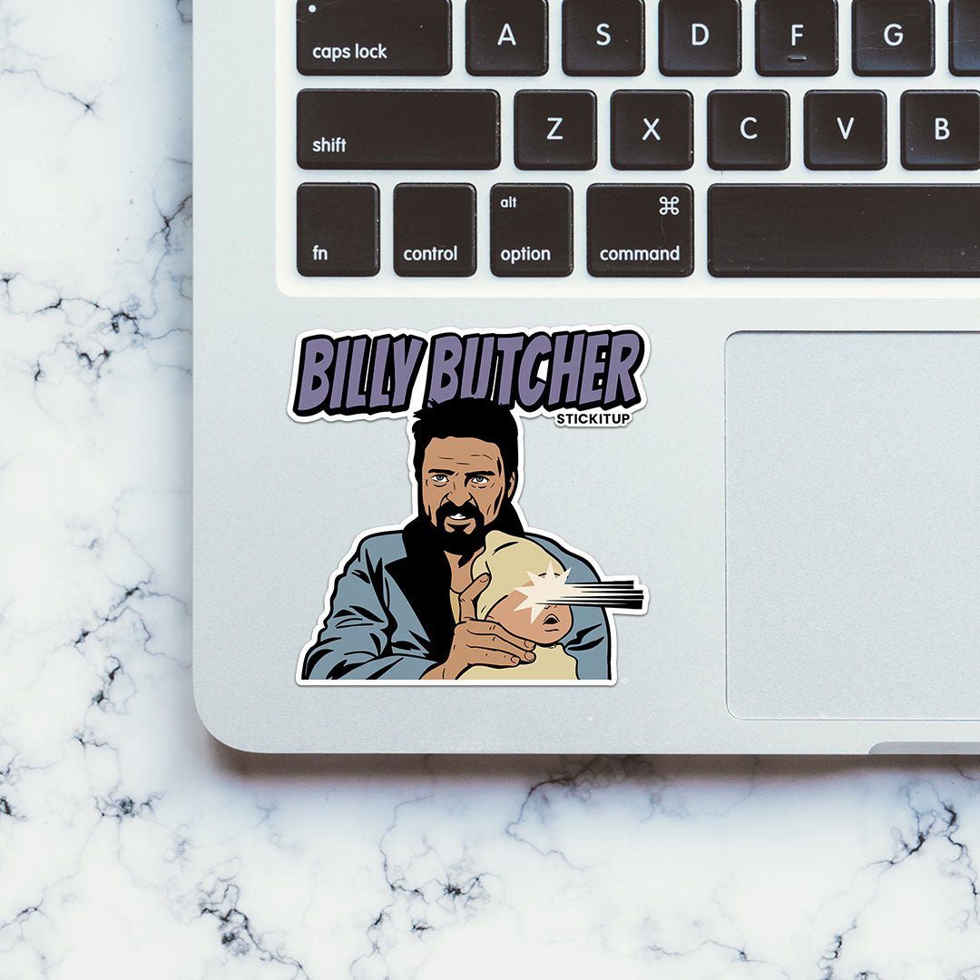 Billy Butcher Sticker waterproof vinyl decal for laptop, bike, car & bottle