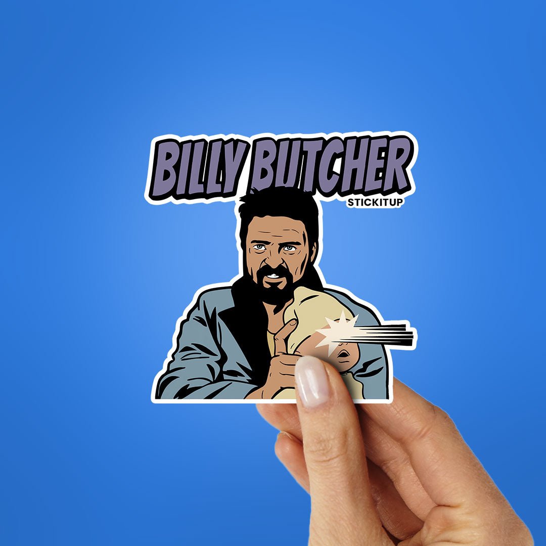 Billy Butcher Sticker waterproof vinyl decal for laptop, bike, car & bottle