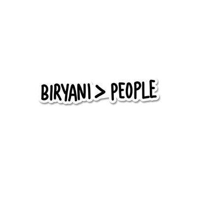 Biryani People Sticker - STICK IT UP