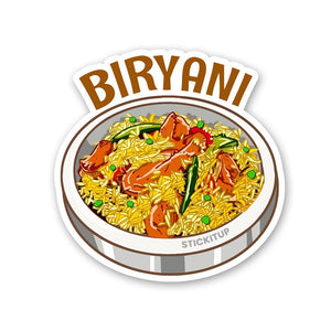 BIRYANI Sticker waterproof vinyl decal for laptop, bike, car & bottle