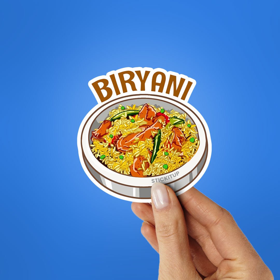 BIRYANI Sticker waterproof vinyl decal for laptop, bike, car & bottle