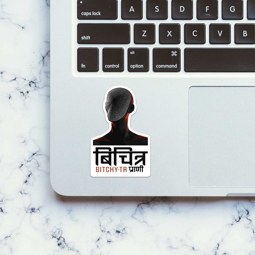 BITCHY - TR Sticker waterproof vinyl decal for laptop, bike, car & bottle