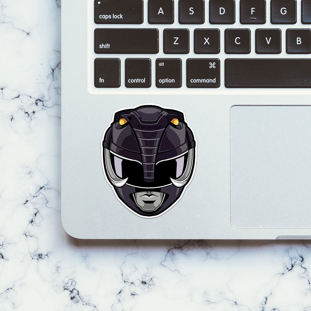 Black Ranger Sticker waterproof vinyl decal for laptop, bike, car & bottle