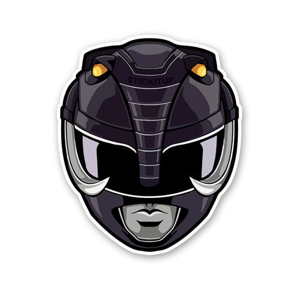 Black Ranger Sticker waterproof vinyl decal for laptop, bike, car & bottle
