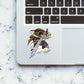 Black swordman Sticker waterproof vinyl decal for laptop, bike, car & bottle