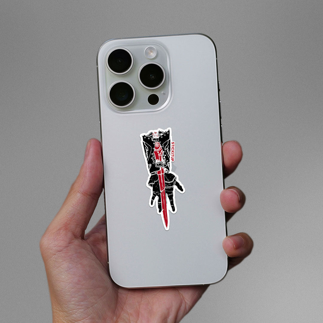 BLADE OF SHADOWS Sticker waterproof vinyl decal for laptop, bike, car & bottle