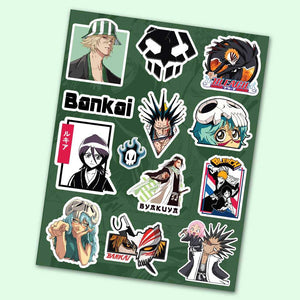 Bleach Mini Sticker Sheet waterproof vinyl decal for laptop, bike, car & bottle