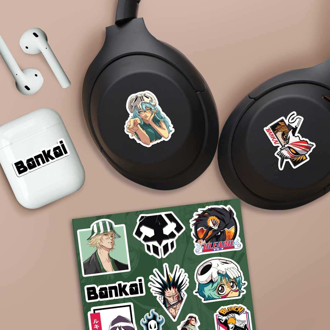Bleach Mini Sticker Sheet waterproof vinyl decal for laptop, bike, car & bottle
