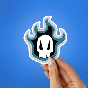 Bleach Skull Sticker waterproof vinyl decal for laptop, bike, car & bottle