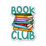 Book Club Sticker waterproof vinyl decal for laptop, bike, car & bottle