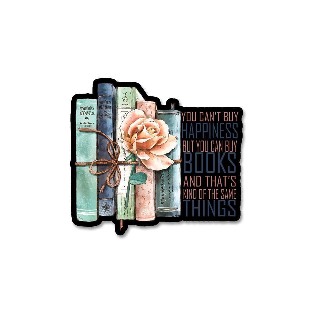 Books are happiness Sticker - Stickers | STICK IT UP