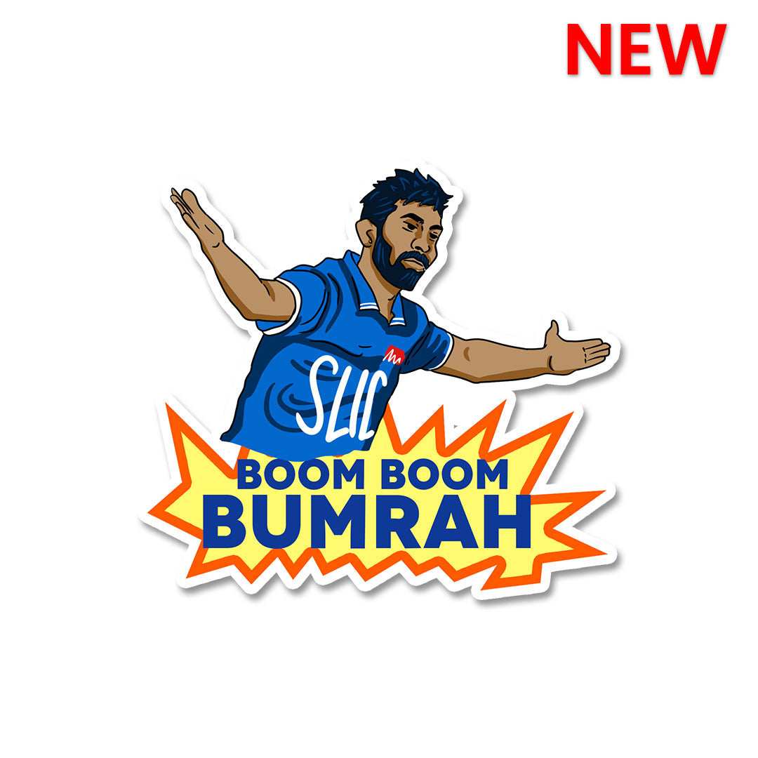 Boom Boom Bumrah Sticker - Stickers | STICK IT UP