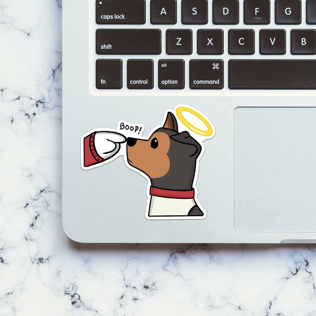 Boop Sticker waterproof vinyl decal for laptop, bike, car & bottle