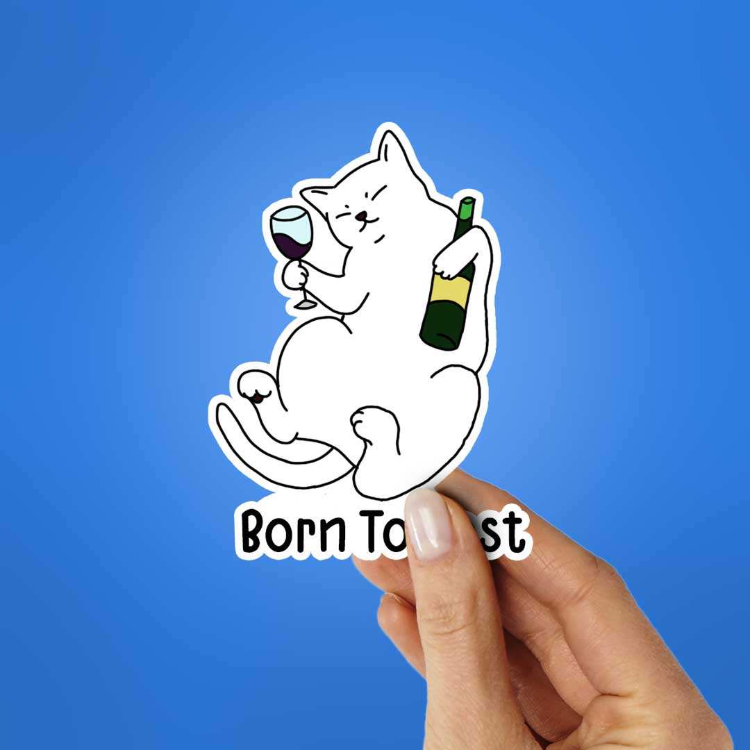 Born To Rest Sticker waterproof vinyl decal for laptop, bike, car & bottle