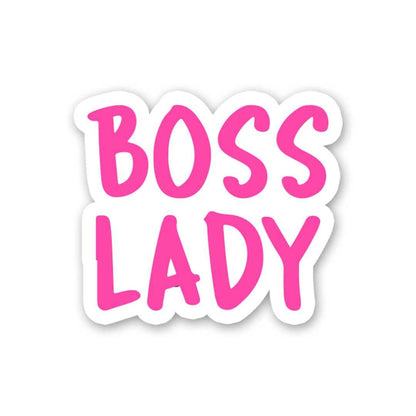 Boss Lady Sticker waterproof vinyl decal for laptop, bike, car & bottle