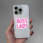 Boss Lady Sticker waterproof vinyl decal for laptop, bike, car & bottle