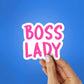 Boss Lady Sticker waterproof vinyl decal for laptop, bike, car & bottle